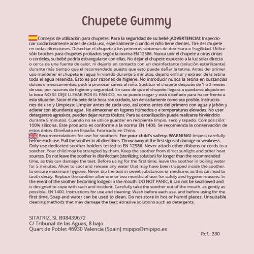 Variante de Mi Pipo chupetero personalizado Arcoiris Blush