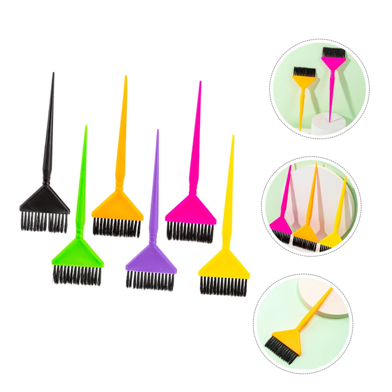 FRCOLOR 18pcs Professional Hair Stylist Tools Dyeing Tint Brushes for Hair Coloring