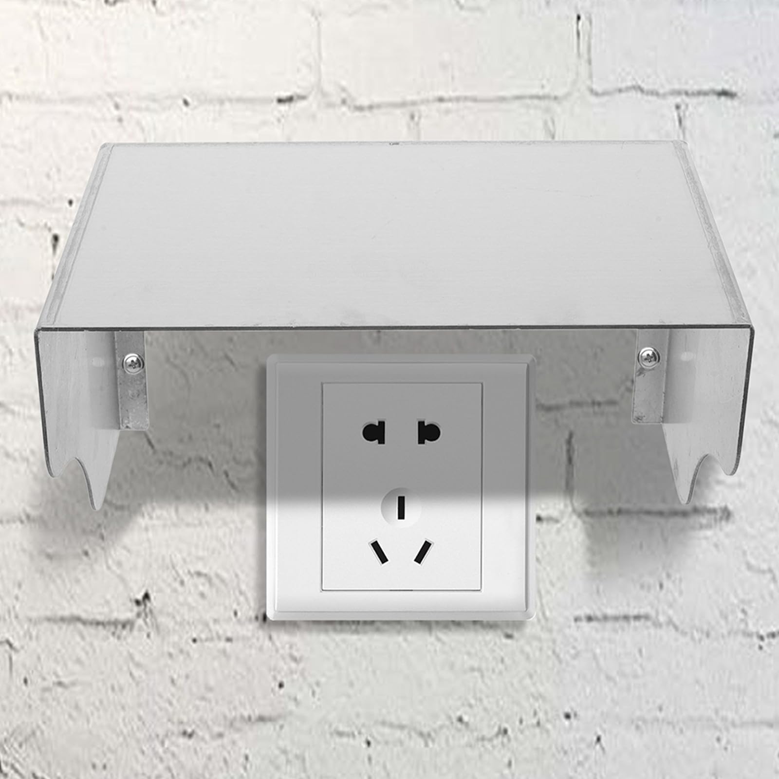 ibasenice Cubierta para Enchufes Exteriores 2 Piezas de Acero Inoxidable Resistente Corrosión y Salpicaduras, Protección para Paneles de Control y Timbres en Exteriores Comunitarios