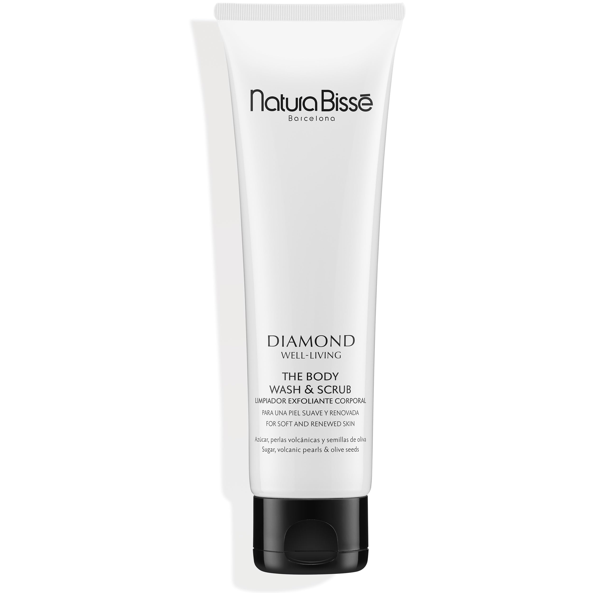 Natura Bissé Diamond Well-Living The Body Wash & Scrub | Limpiador Exfoliante Corporal Hidratante con Azúcar, Perlas Volcánicas y Semillas de Oliva | 150 ml