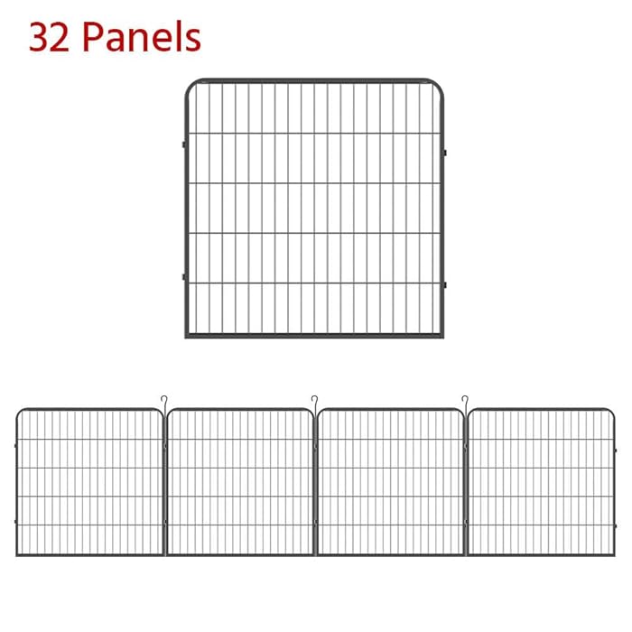 Buy Yaheetech Decorative Garden Fence 32in x 85ft Rustproof Folding