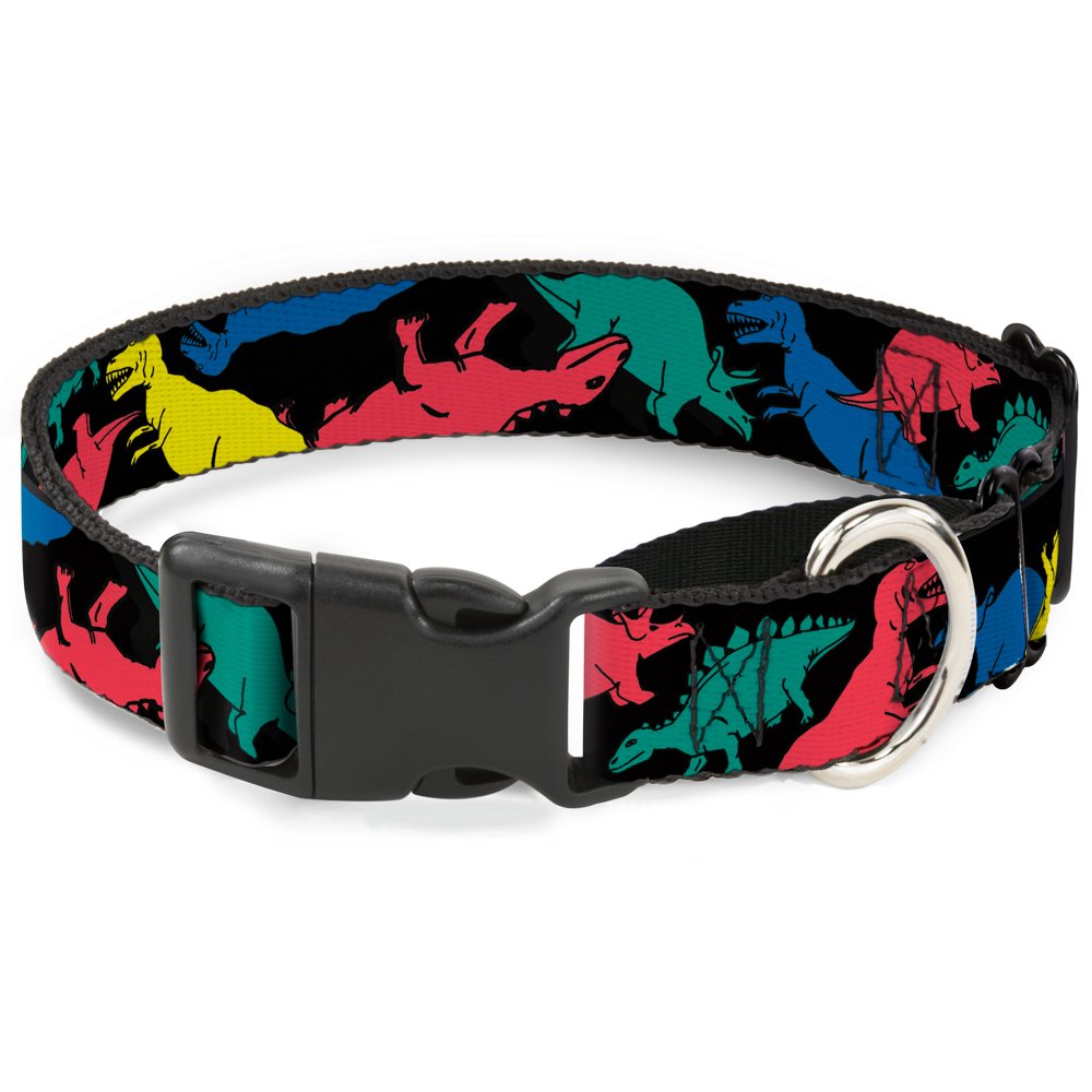 Collier de chien martingale dinosaures idéal pour sécuriser les balades en ville