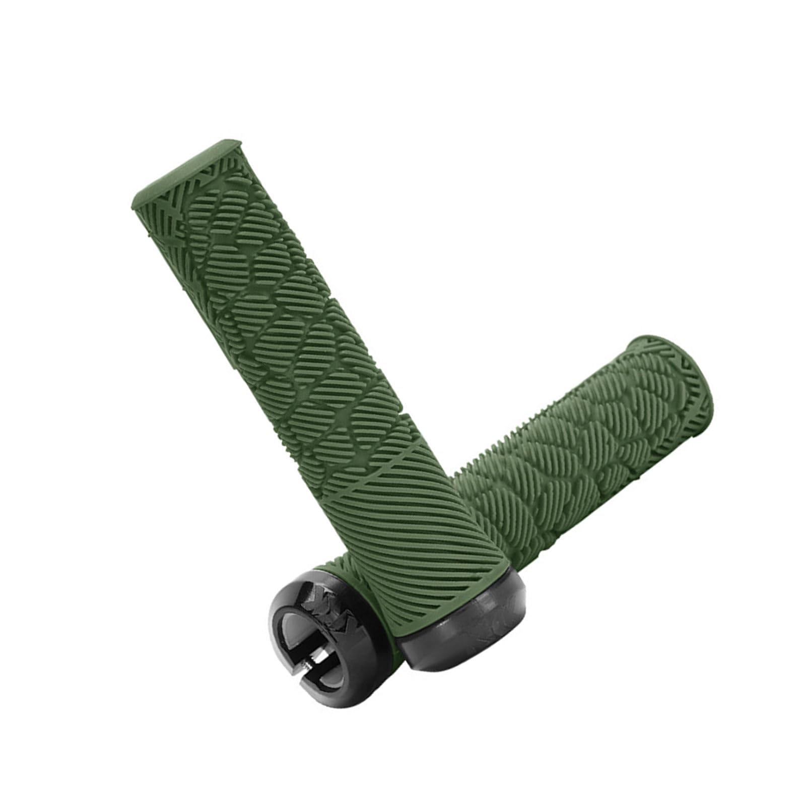 Jazuaiao 1Pair Rubber Bicycles Handlebar Grips Soft Shock Absorption Handle Rod Cover Waterproof Mountain Bike Grips Enduring Rubber Bicycles Handlebar