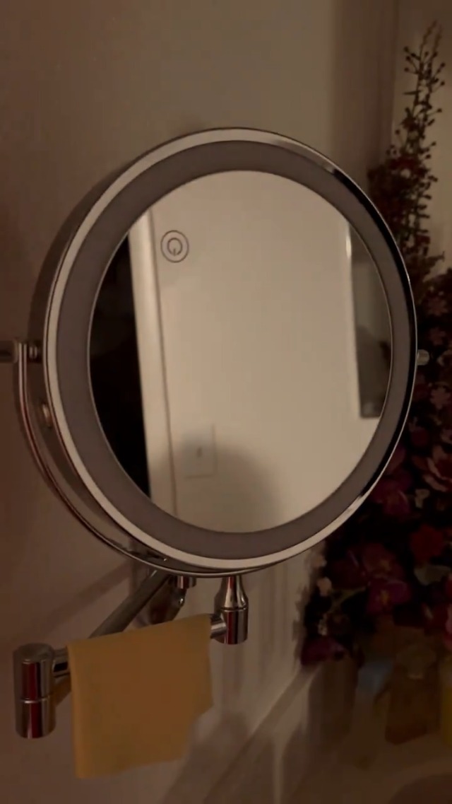 Espejo para maquillaje con luz recargable y brazo giratorio miniatura 7