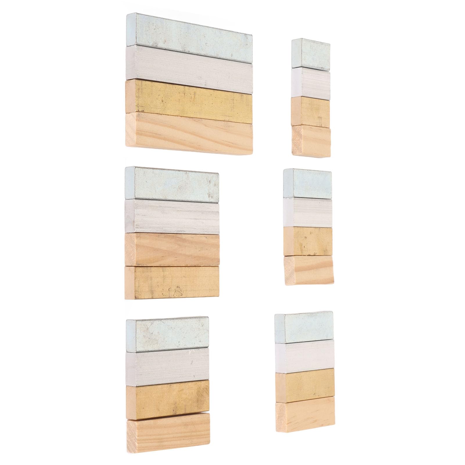 KIMISS Juego de Cubos de Densidad para Experimentos - 24 Piezas de Bloques de Cobre, Aluminio, Hierro y Madera - Herramientas de Medición de Densidad de Precisión para Uso Educativo y de Laboratorio
