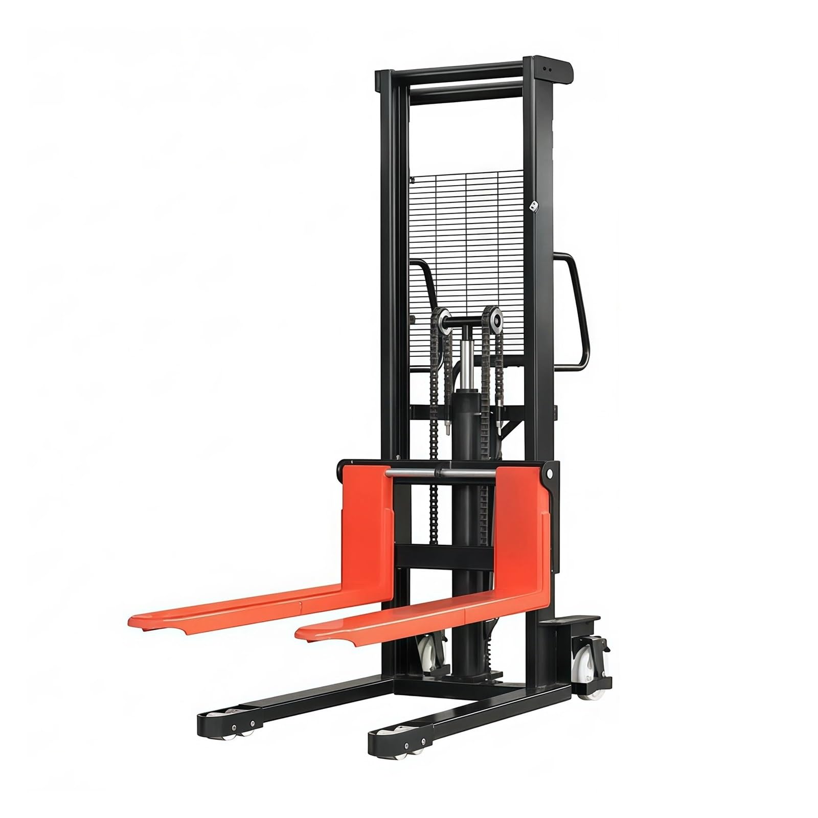Pallet Truck Heavy Duty Manual Stacker 3000kg 115cm Fork C-Channel Steel for Warehouse
