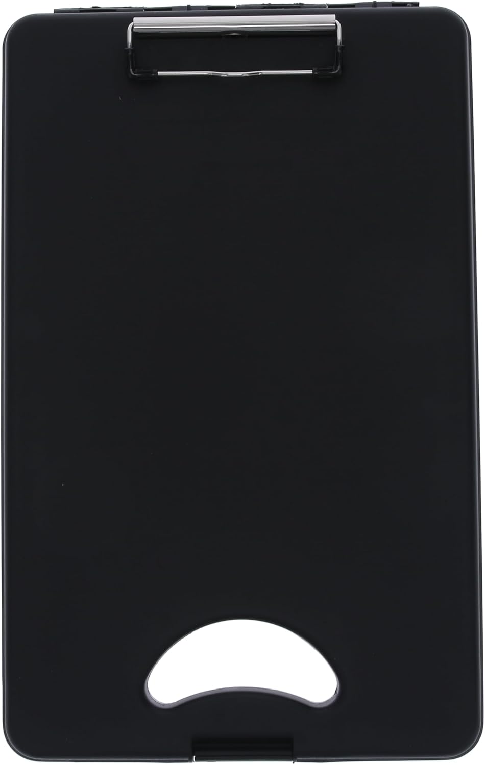 Saunders DeskMate II 00533 Plastic Storage Clipboard - Black, Letter Size, 10 in. x 16 in. Document Holder with Internal Storage