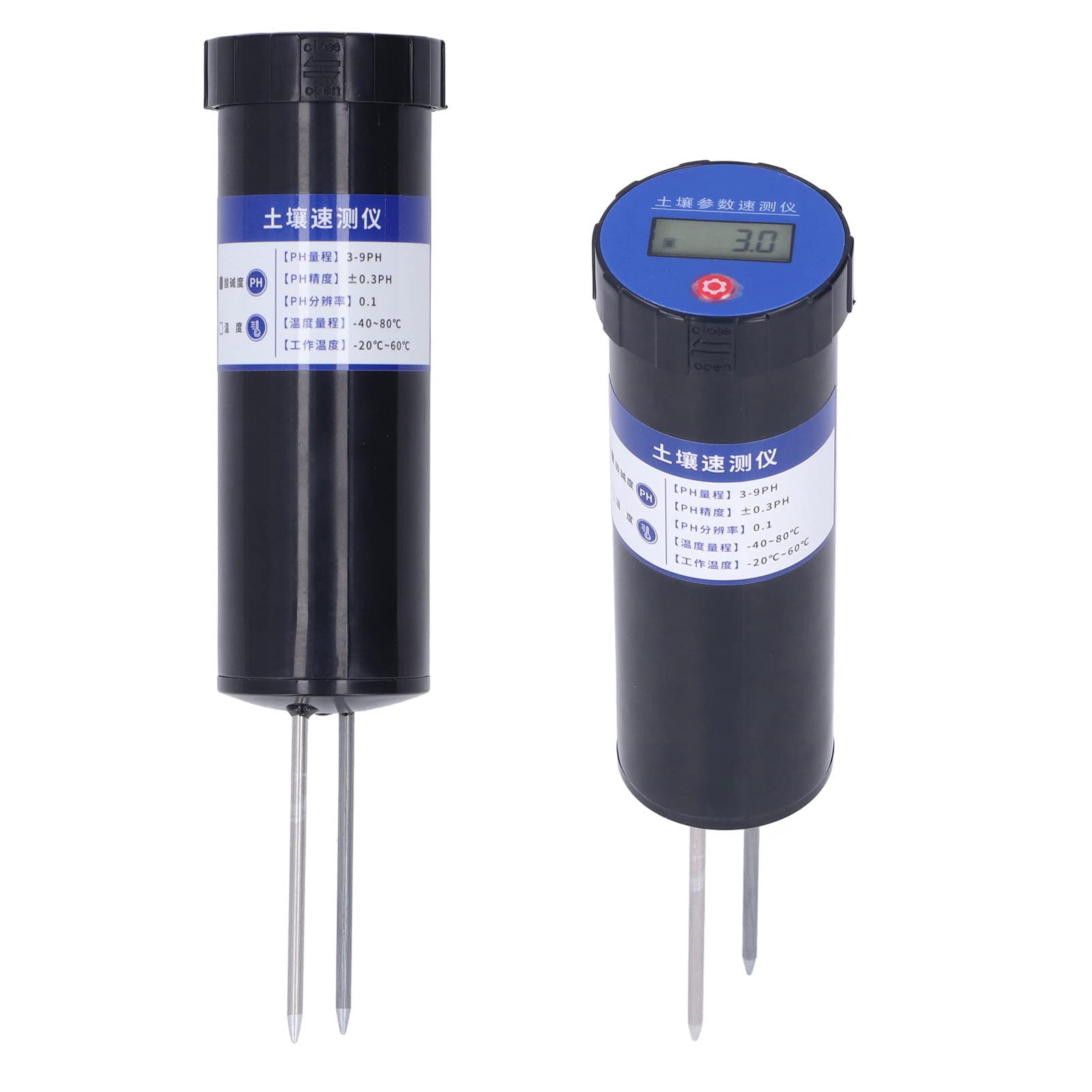 Testeur rapide PH, mesure de la conductivité de l'humidité du sol, testeur de pH de sol, bonne résistance, vitesse de réponse rapide, testeur de sol NPK, conception de sonde d'aiguille, portable
