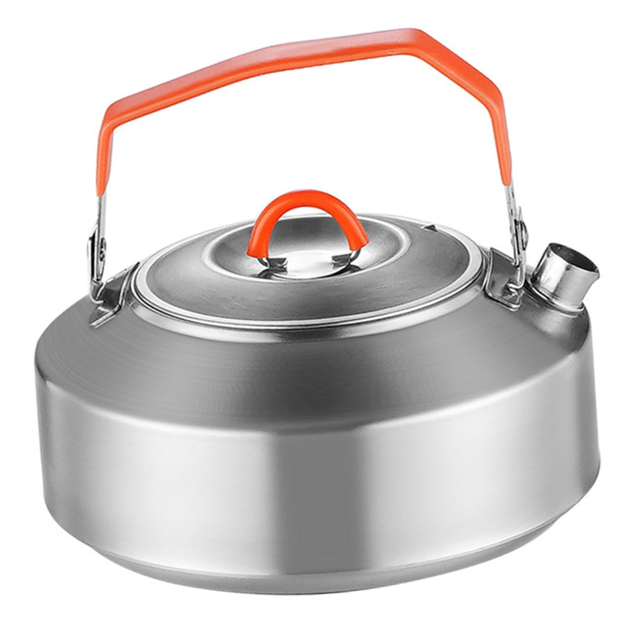 OFFSCH Portable Outdoor Stainless Steel Kettle Mini Water Pot Camping Tea Kettle Folding Easy to Carry