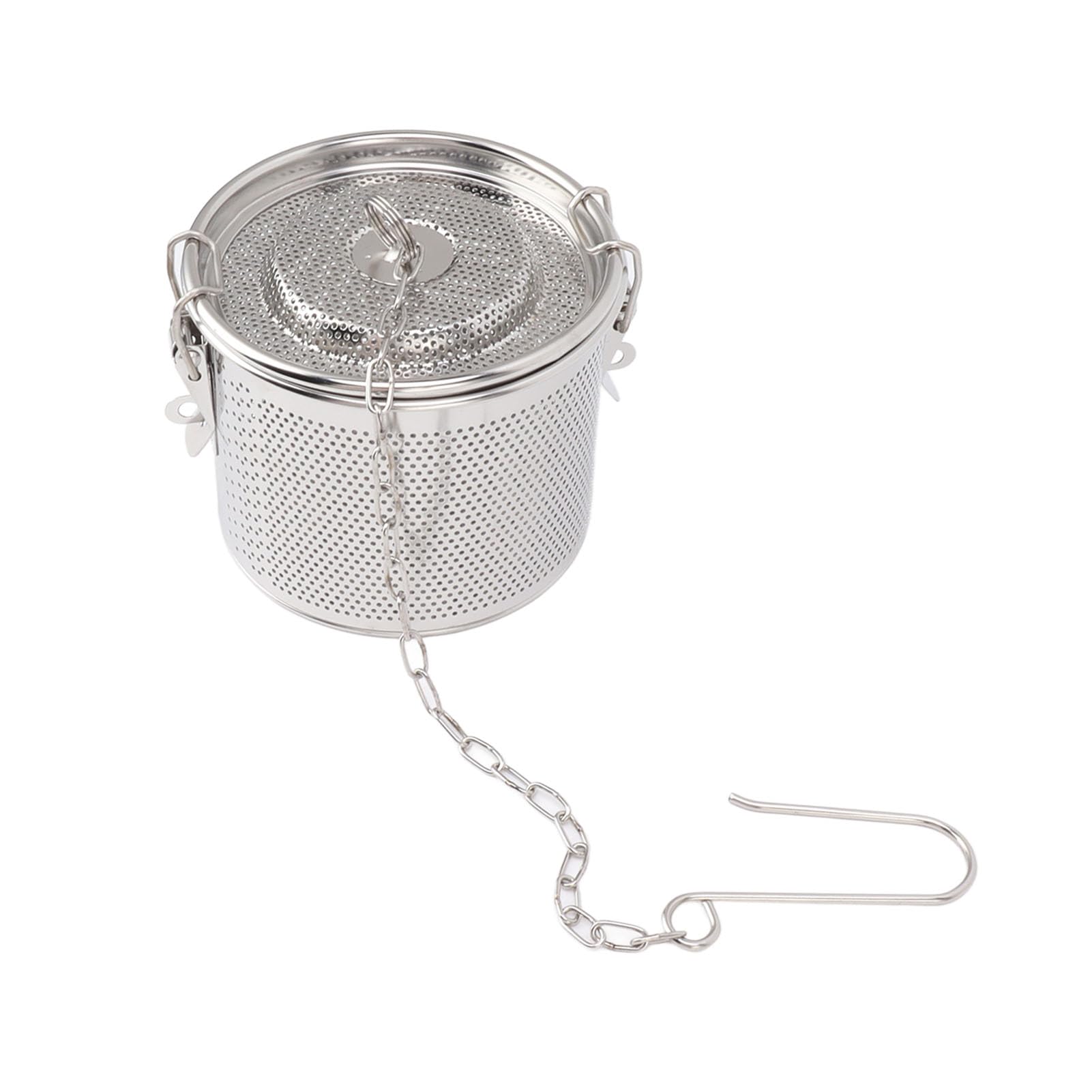 Soup Strainer, Tea Infuser Tea with Hanging Chain Stainless Steel Tea Balls Filter for Filtering Soups, Teas (Diameter 12cm/4.7in)