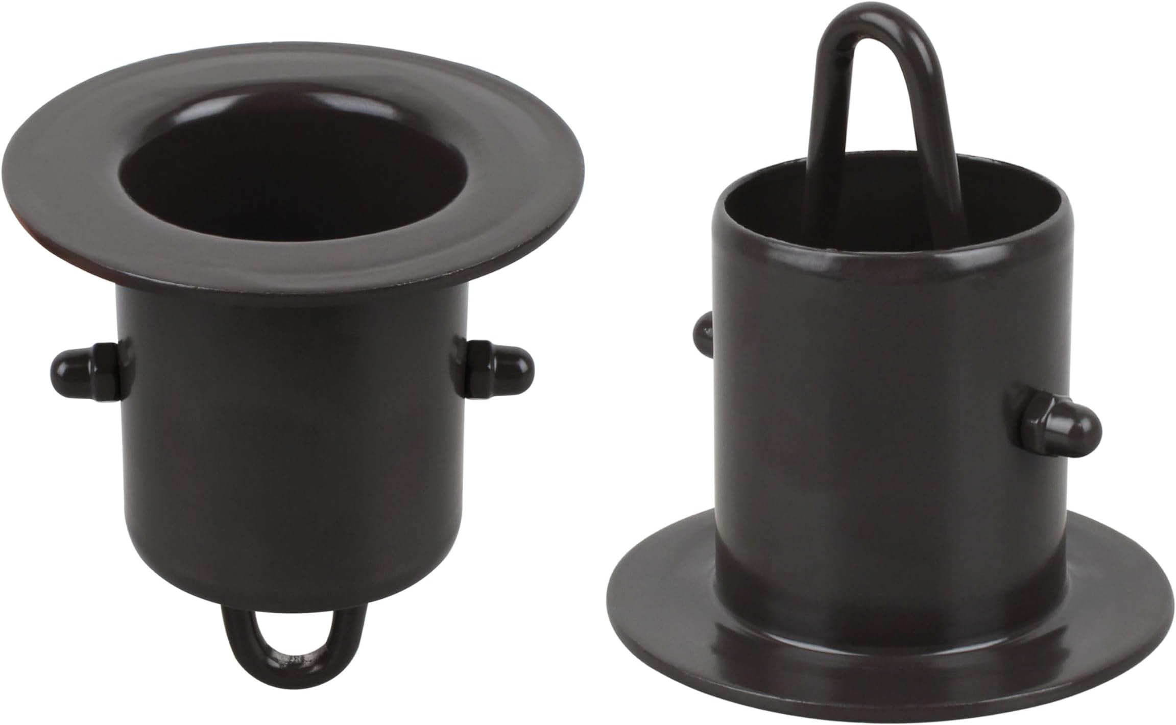 Rain Chain Gutter Adapter, Replacement Downspout for Gutters Black Aluminum, Adapter with Bolt for Chain Installation (55mm, 2Pcs)
