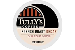 Tully's French Roast Decaf K-Cup Pods (48-Count Box)
