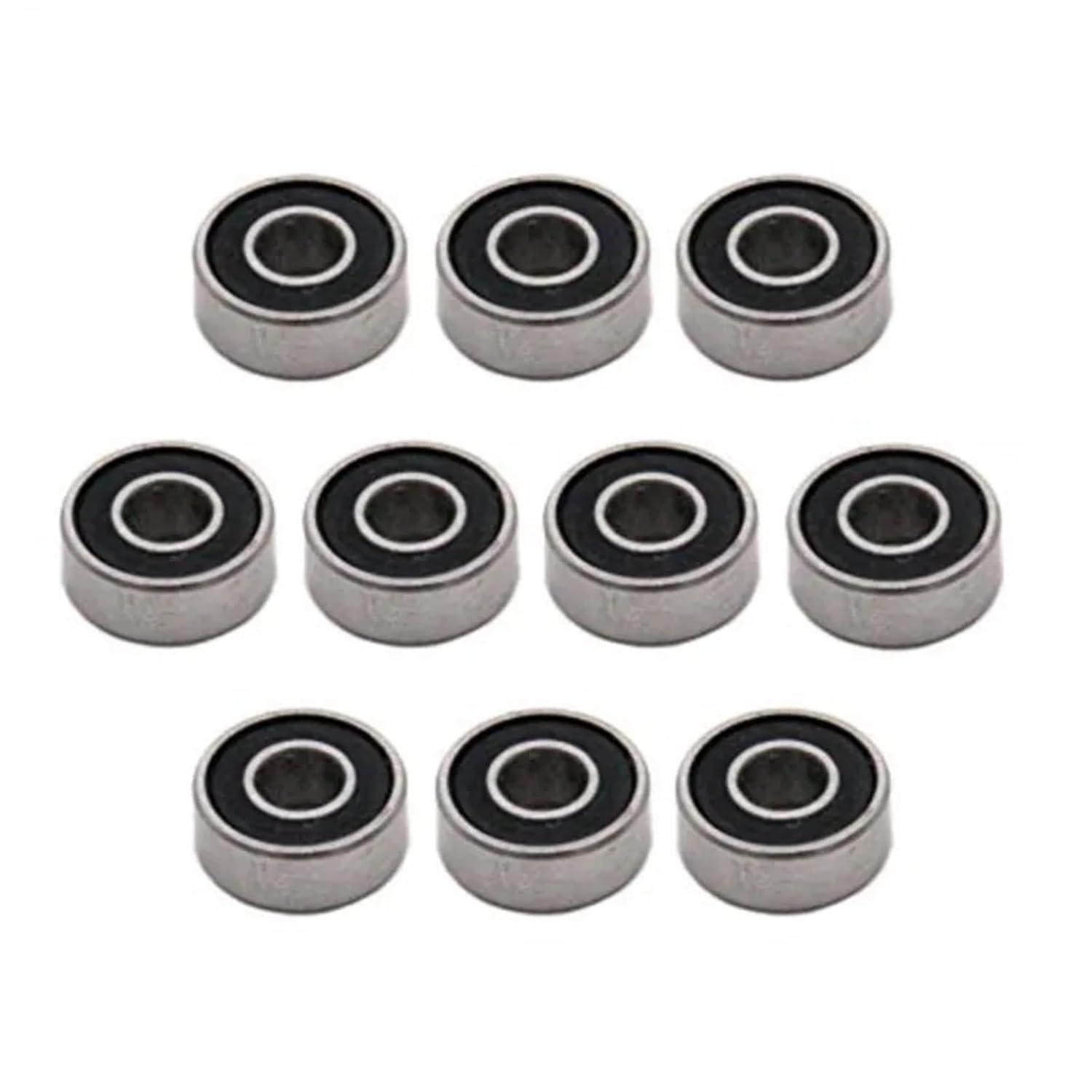 10Pcs ABEC-5 MR104-2RS MR104ZZ MR104 2RS MR104RS 4X10X4mm Blue Rubber Sealed Miniature Deep Groove Ball Bearings(MR104ZZ,ABEC 5)