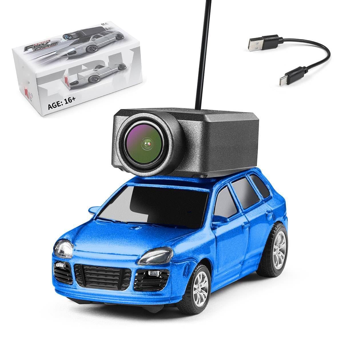 Aetheria WL Mini RC Car with HD FPV Camera, 1/64 Remote Control Car FPV RC Drift Cars with LED Ambient Lights & Interactive Controls & 3-Speed Modes