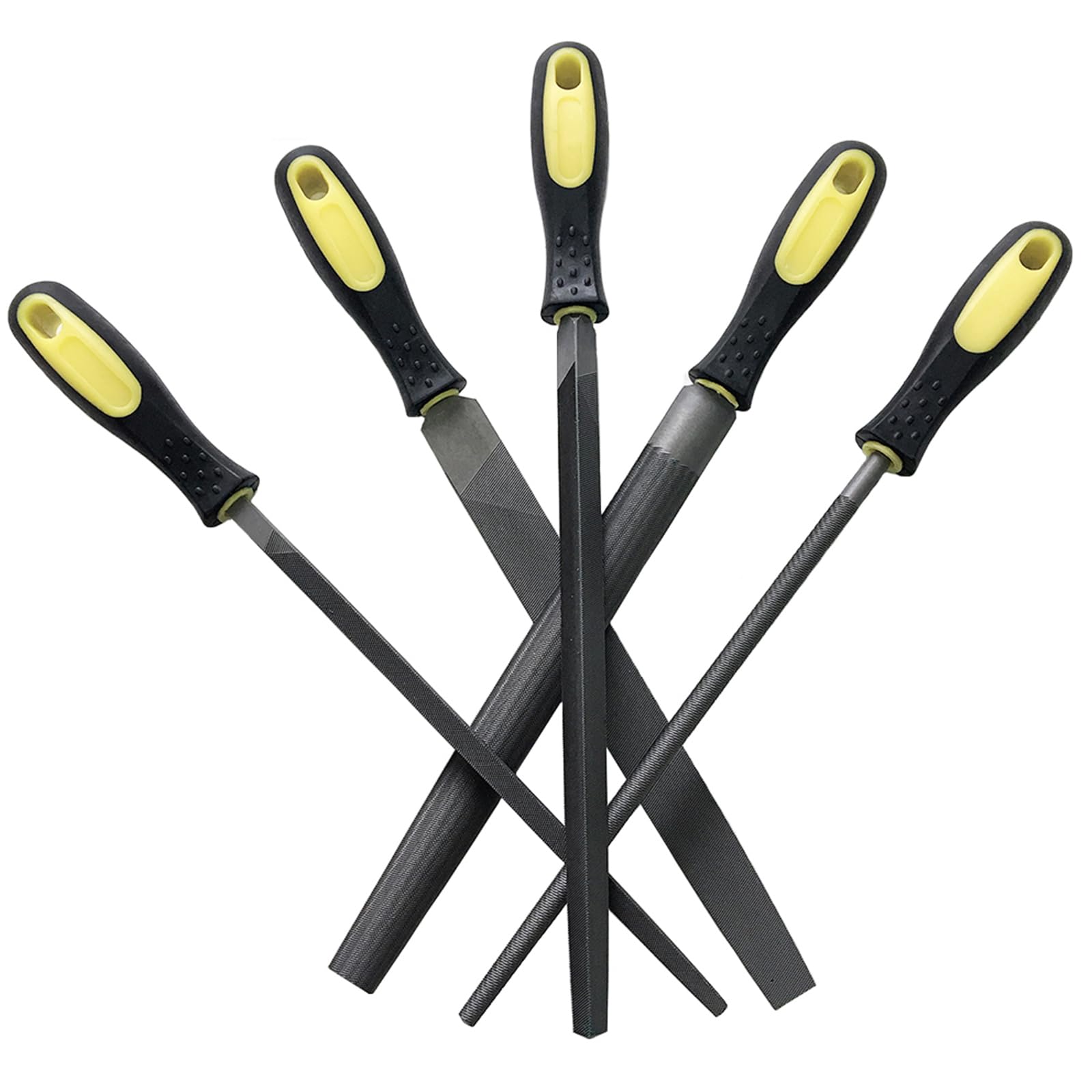Metallfeilen-Set, 5-teilig, 25,4 cm, Hartstahlfeile, geeignet für Metall, Holz, Kunststoff