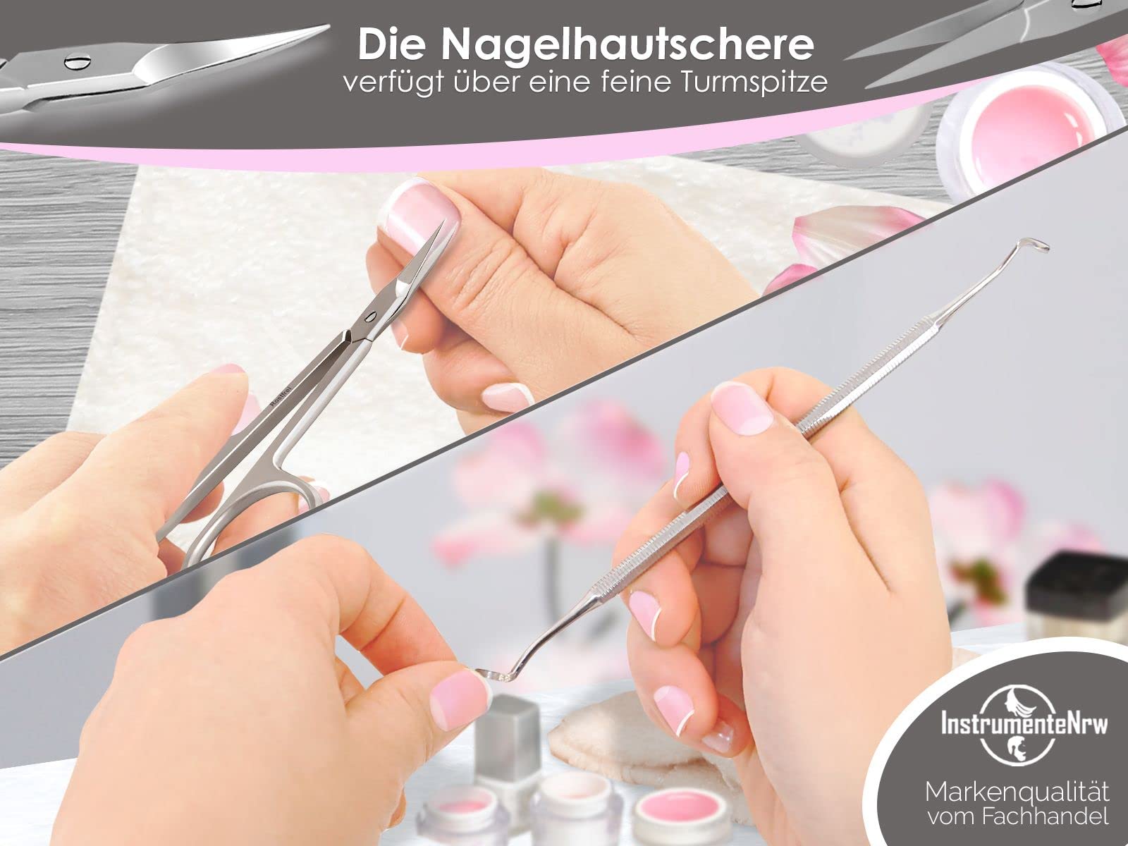 Fußpflege Instrumente Set 21-teilig mit Nagelzangen Nagelscheren Pinzetten | Pediküre Nagelpflege Instrumente für Arbeiten Rund um den Nagel