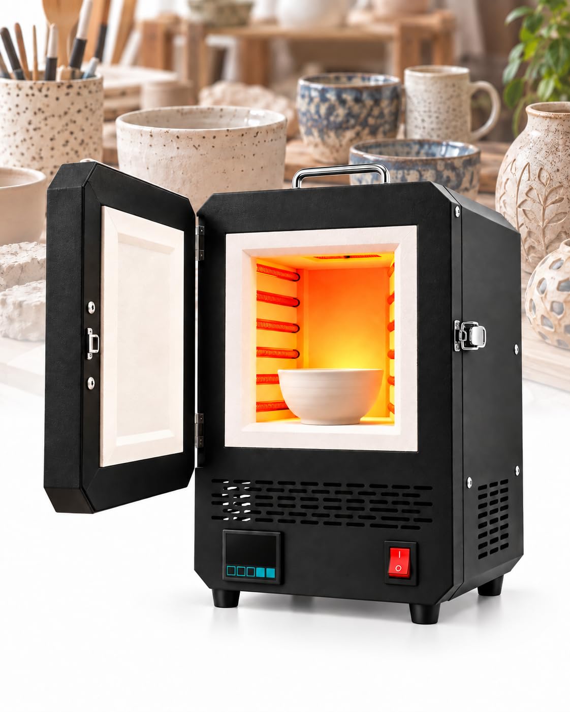 Horno Eléctrico De Sobremesa 1500 W Con Control De Temperatura PID