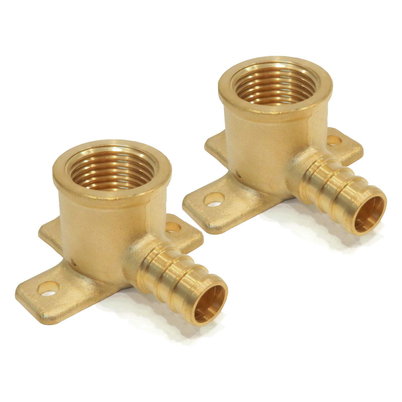 (2) New 1/2" PEX Brass Drop Ear Elbows Fitting Replace Everhot BPF8001