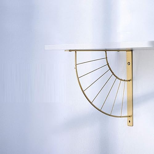 Miniatura 3 de Nordic Creativity - Soportes triangulares para estantes de metal flotante, para dormitorio, sala de estar, estudio, decoración de pared, 2 unidades