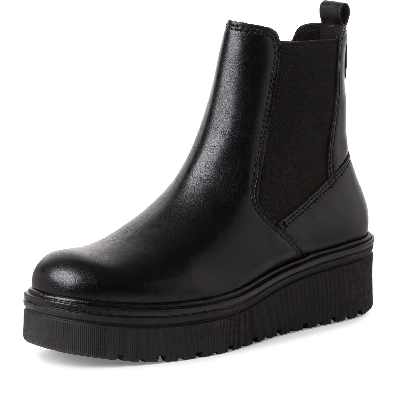MARCO TOZZI Women's Chelsea Boots with Platform with Zip, black, 8.5 UK