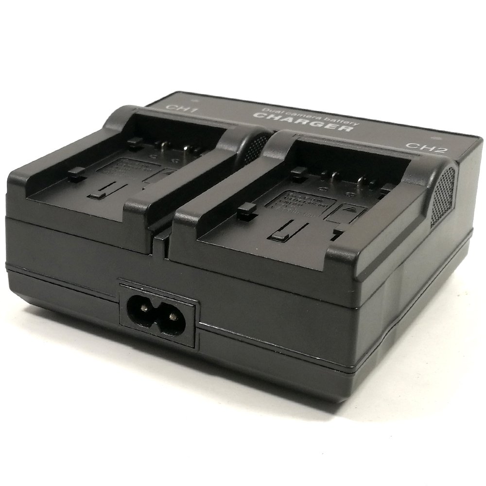 Dual-Channel Batterie Chargeur pour Panasonic VW-VBT190 VW-VBT380 VW-VBY100E VW-BC10E HC-V110 V160 V210 V250 V520 V550 V720 V750 V770 VX980 WX990 Camcorder