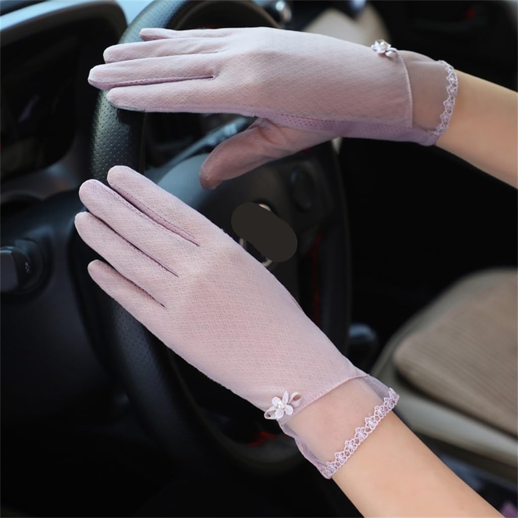 Gloves Women's Thin Touch Screen Breathable Sunshade Ice Silk Riding Tram Driving Gloves