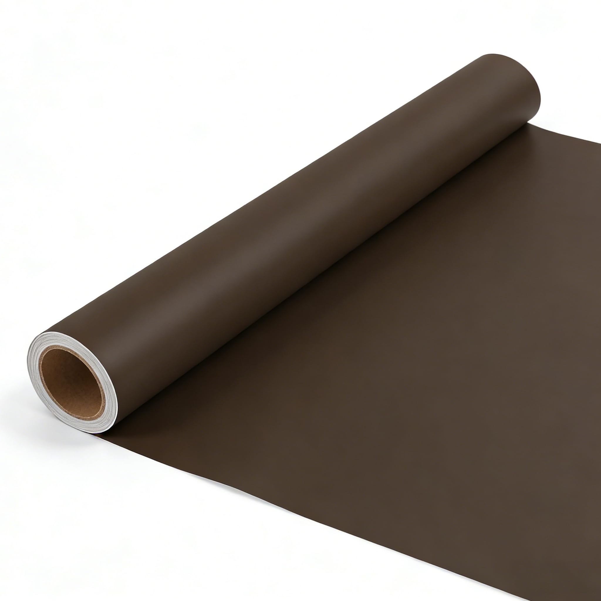 VEELIKE 無地 壁紙シール つや消し リメイクシート ダークブラウン 40X300cm カッティングシート 張り替えシール リフォームシート 襖紙 シールタイプ 壁クロス ウォールステッカー はがせる 北欧 おしゃれ 無地 柄なし 厚手 のり付き 補修 防水 耐熱 耐久 耐摩擦 賃貸 トイレ 浴室 キッチン テーブル キャビネット 下駄箱 リビング 部屋 ふすま インテリア 装飾 DIY
