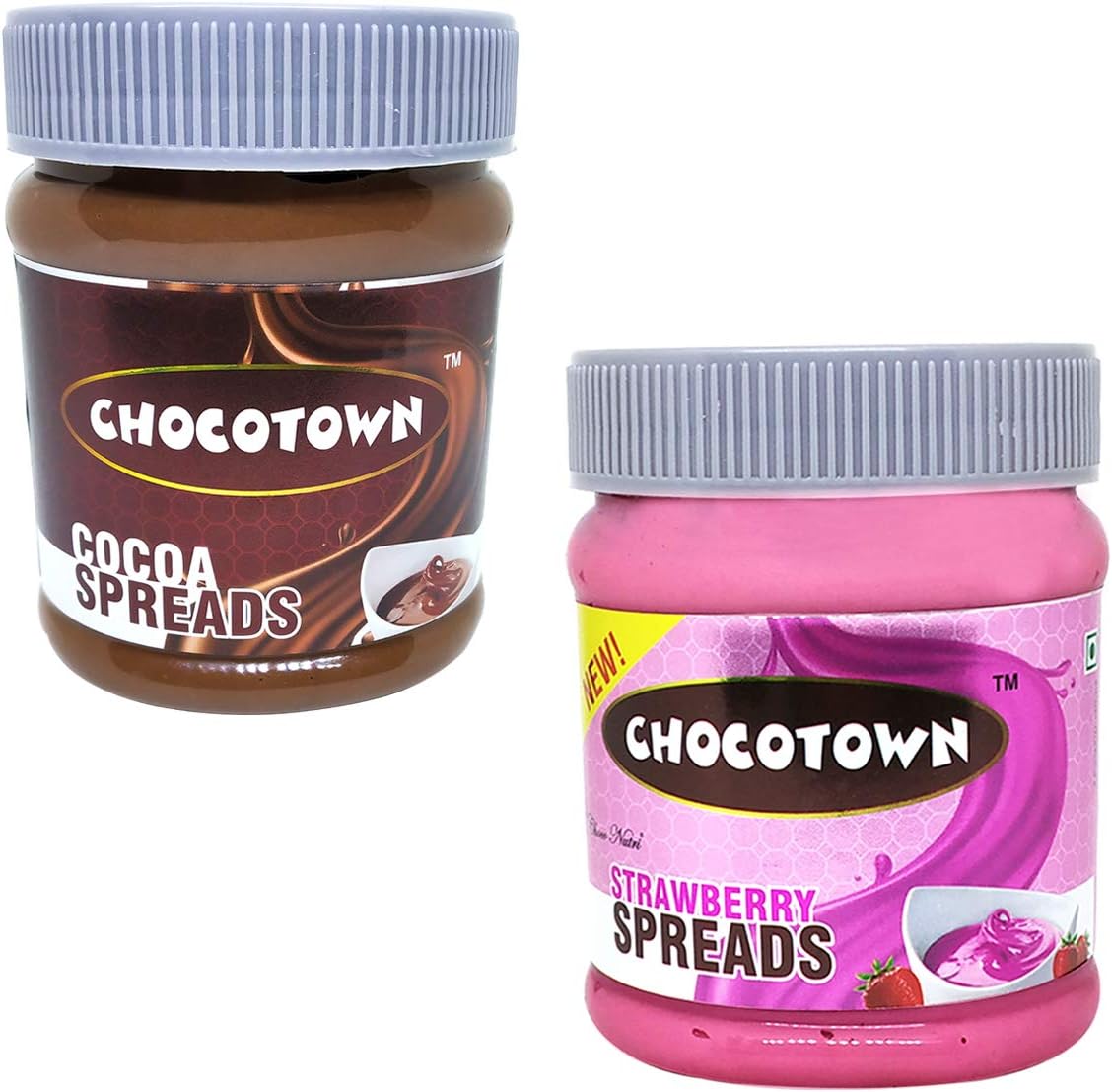 Choco Nutri Chocolate Spreads - Cocoa Spreads & Strawberry Spreads- 350 gm