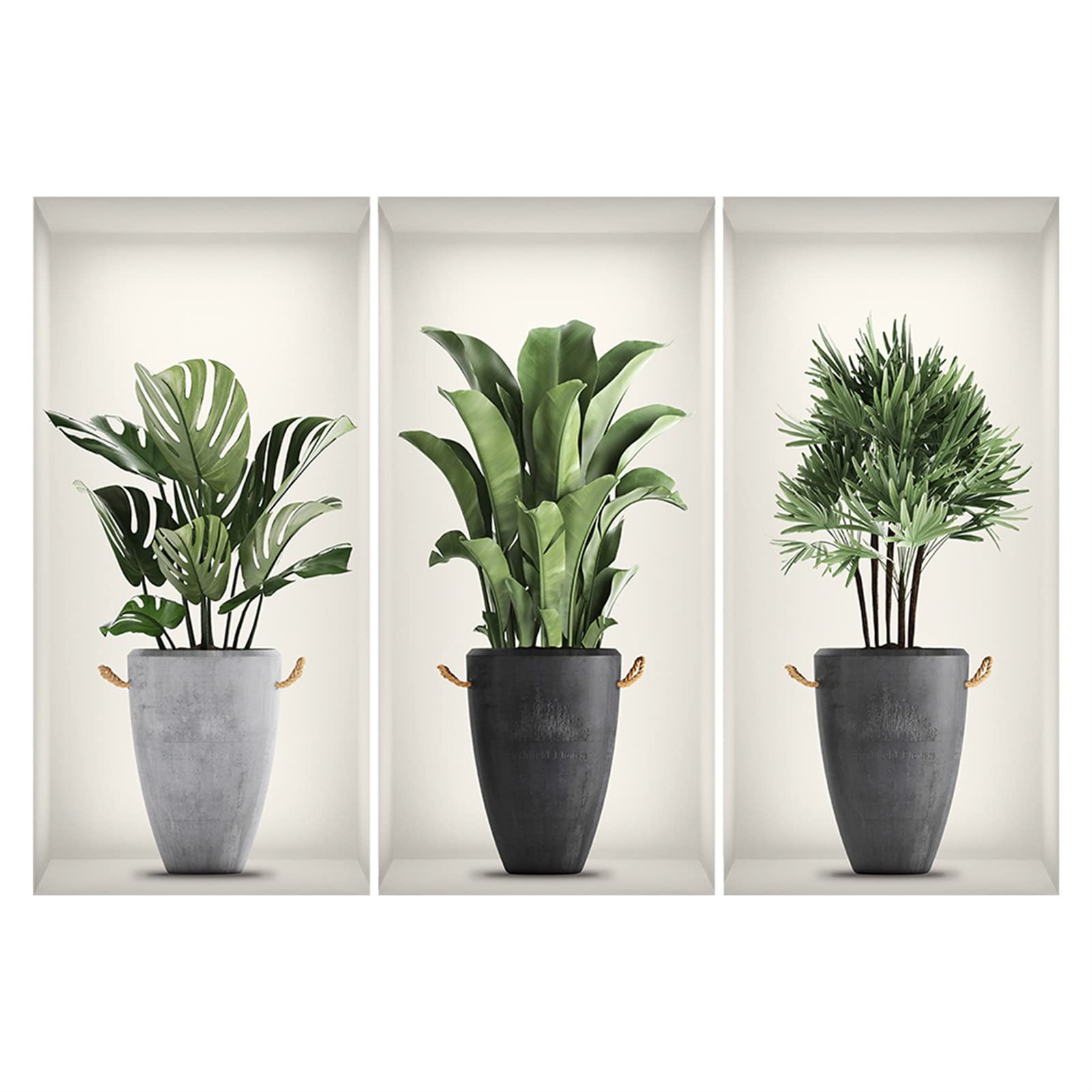 Stickers muraux amovibles plantes 3D pour décorer sans abîmer les murs