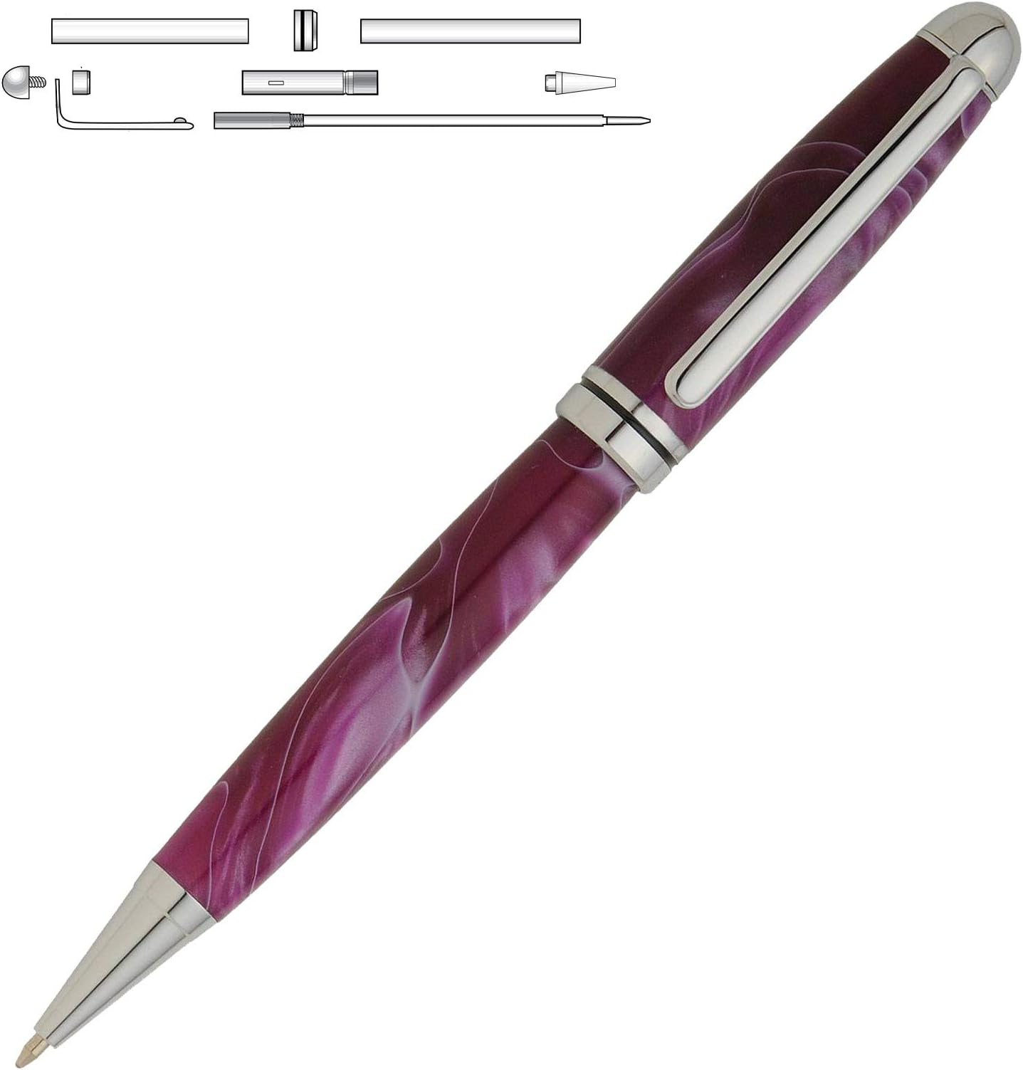 Gold Designer Twist Pen Kit