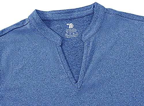 Image of BGOWATU Women's Golf Polo T-Shirts Sleeveless V Neck Collarless Tennis Shirts UV Protection Quick Dry Lightweight