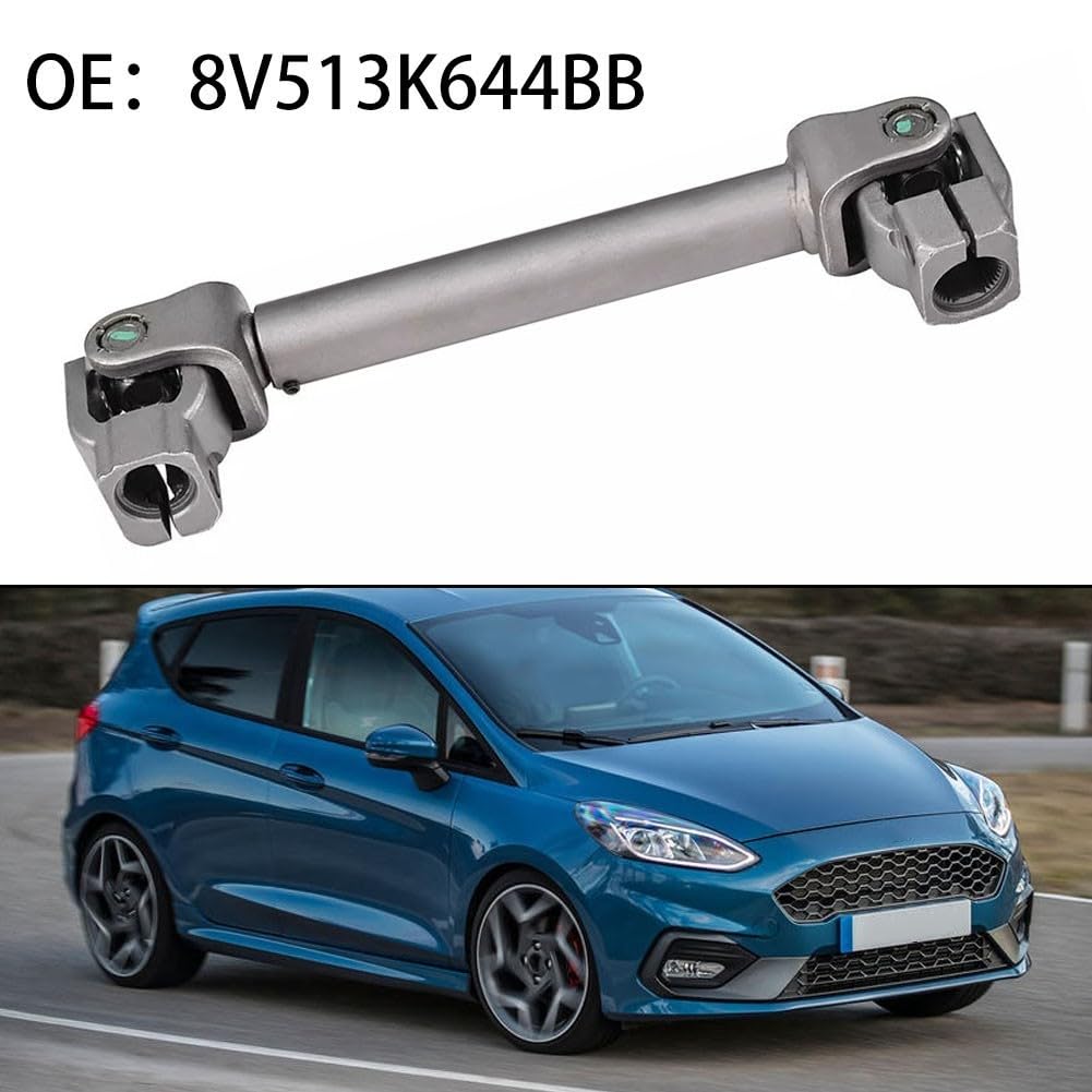 FUBESK Colonne de direction intermédiaire pour Ford Fiesta 2008-2022 et Transit 2014-2022, OEM 1758288 8V513K644BB, argent
