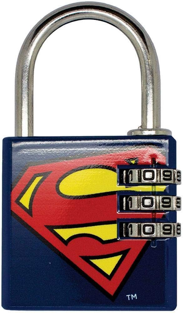 DC Comics Superman Brass Padlock (One Size) (Blue/Red/Yellow)