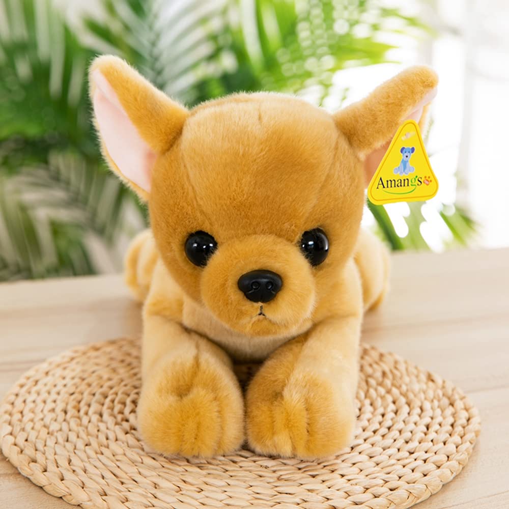 Amazon｜チワワ 犬 本物そっくり ぬいぐるみ 抱き枕 置物 縫い包み