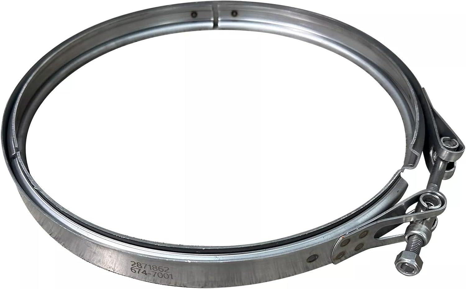 DPF Exhaust V-Band Clamp 12" Compatible with Cummins Engines Replaces OE # 2871862