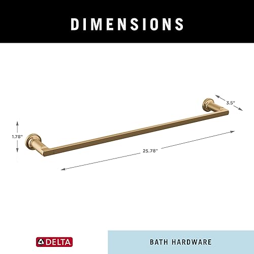 Miniatura 6 de Delta 78924-CZ Tetra - Toallero de baño (24 pulgadas), color bronce champán