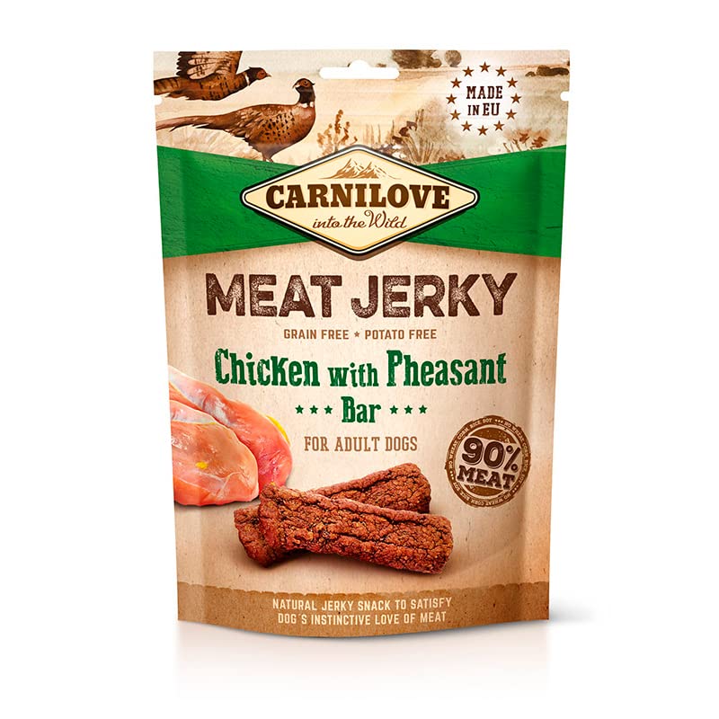 CARNILOVE Jerky Pollo Y FAISAN BARRITAS 12X100GR