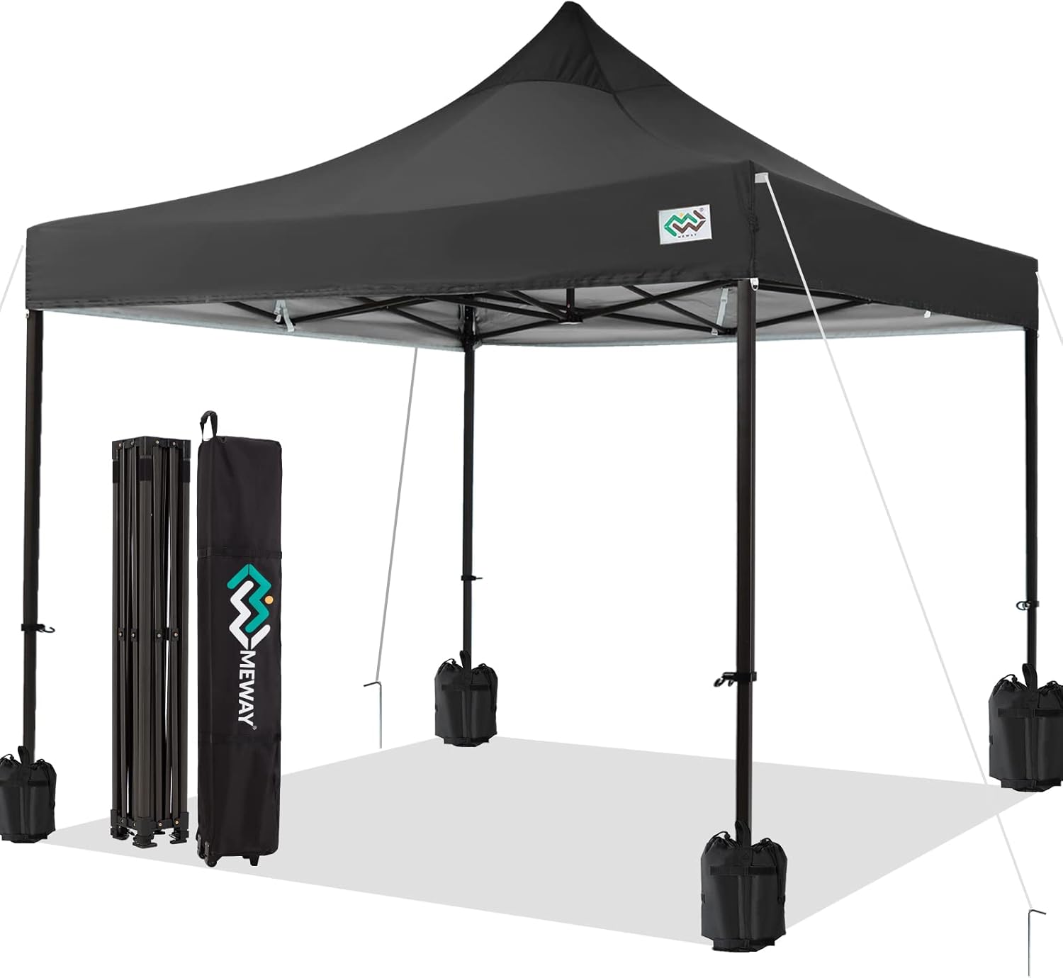MEWAY Upgraded Pop Up Canopy Tent 10x10FT, Heavy Duty