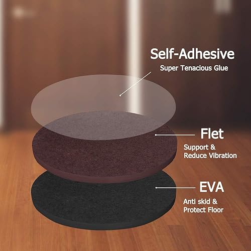 Miniatura 3 de Yelanon Almohadillas antideslizantes para muebles, 16 pinzas de muebles de 3 pulgadas, antideslizantes para patas de muebles, patas de goma