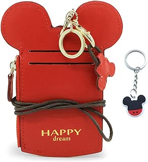 YIEASDA Travel Neck Pouch, Cute Small Fashion Student ID Card Case Holder Coin Wallet Purse for Women/Girls/Children