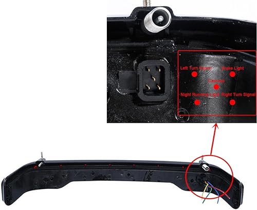 Miniatura 1 de TCMT Paquete picado de 10.7 pulgadas, luz trasera LED ahumada con señal de giro para Harley Tour Pak Touring Ultra-Classic Street Glide Road King