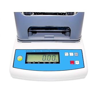 Solids Densimeter Electronic Solid Density Meter Digital Density Meter Balance Gravimeter for Measuring Plastic Rubber,Etc Precision 0.005g Accuracy 0.001g/cm3(600g)