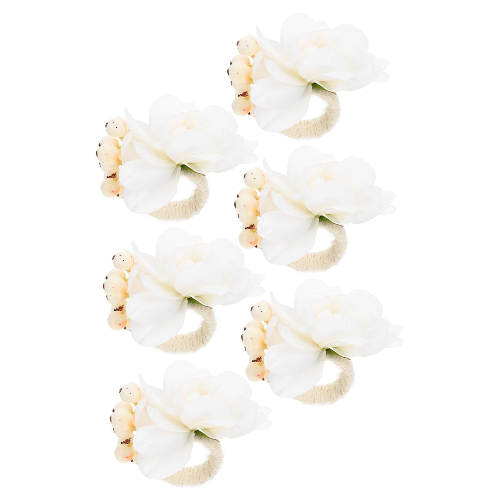 IMIKEYA 18stücke Teiliges Künstliche Blüten Serviettenringe Aus Blossom Elegante Tischdekoration Für Hochzeiten Und Partys Leicht Und Pflegeleicht Für Festlichkeiten