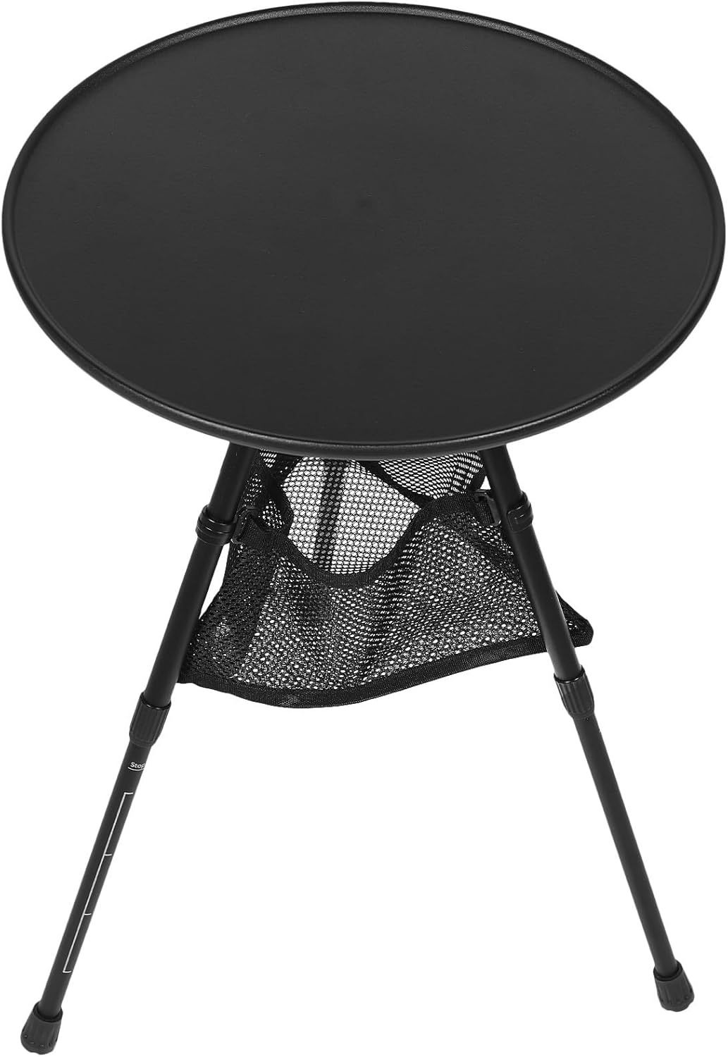 Portable Foldable Camping Table Aluminum Alloy Outdoor Picnic Side Table with Mesh Storage Net Lightweight for Hiking and Tailgating