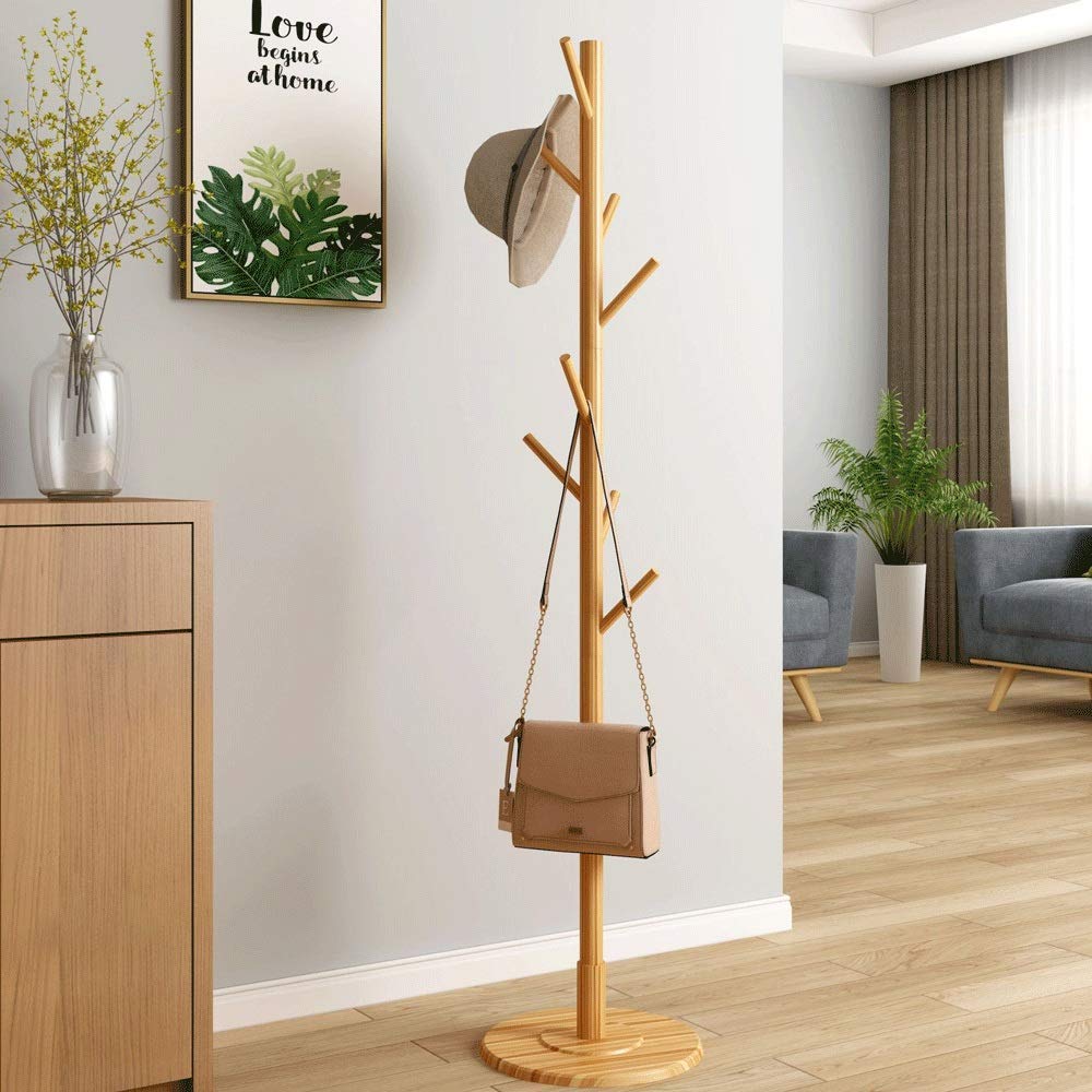 DRFGNF Shoe Bench Large Coat Hanger with Shoe Rack Coat Stand for Hats Clothes Purses Scarves Handbags Coats Entryway Organiser Hall Tree Stand with Umbrella Holder Coffee 35 x