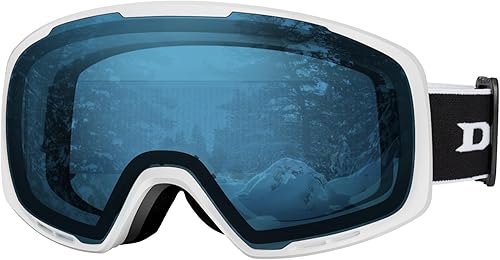 Gafas de esquí  OTG protección UV antivaho gafas de nieve y snowboard para hombres, mujeres, adultos y jóvenes