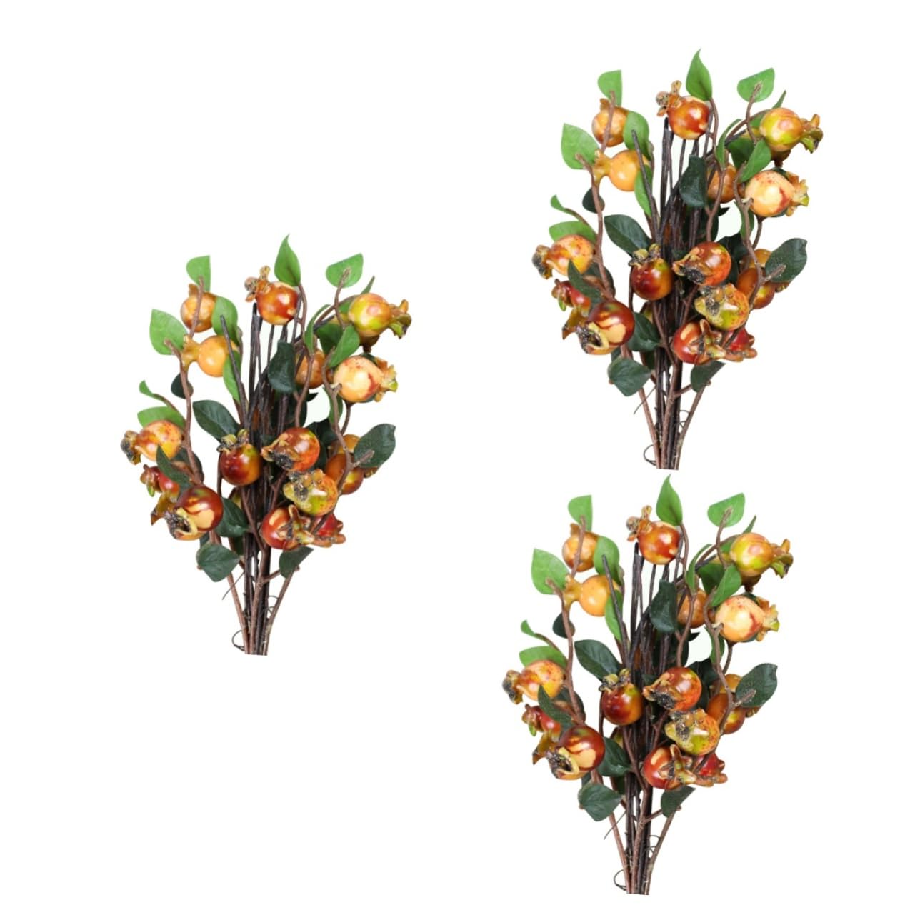 Amosfun 3pezzi Bacche Di Finta Per Decorazioni Floreali Simulazione Di Accessori Per Natale e Feste Per Bouquet e Decorazioni Per La Casa