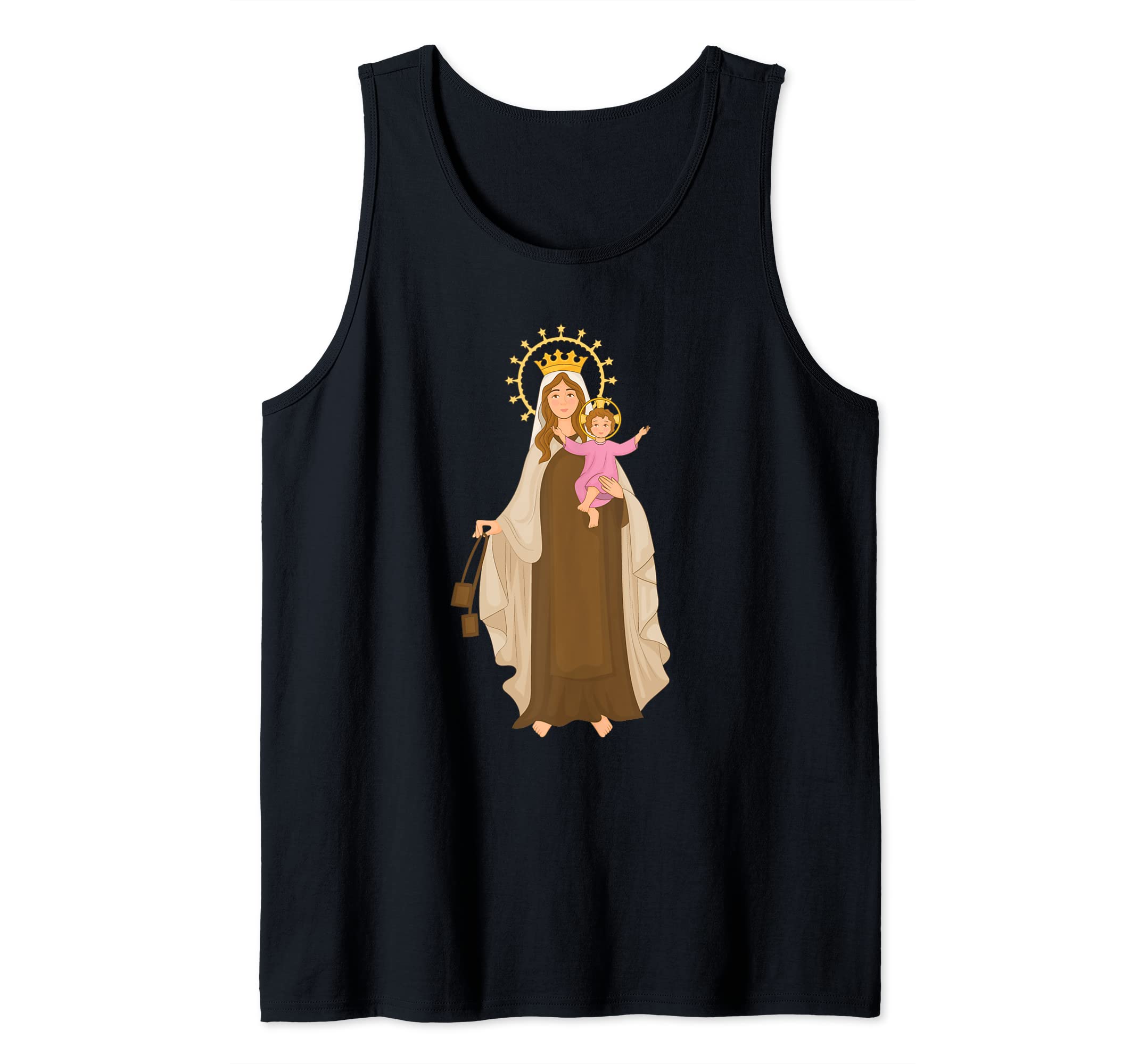Unsere Liebe Frau Vom Berg Karmel Skapulier Tank Top - Katholisches Geschenk