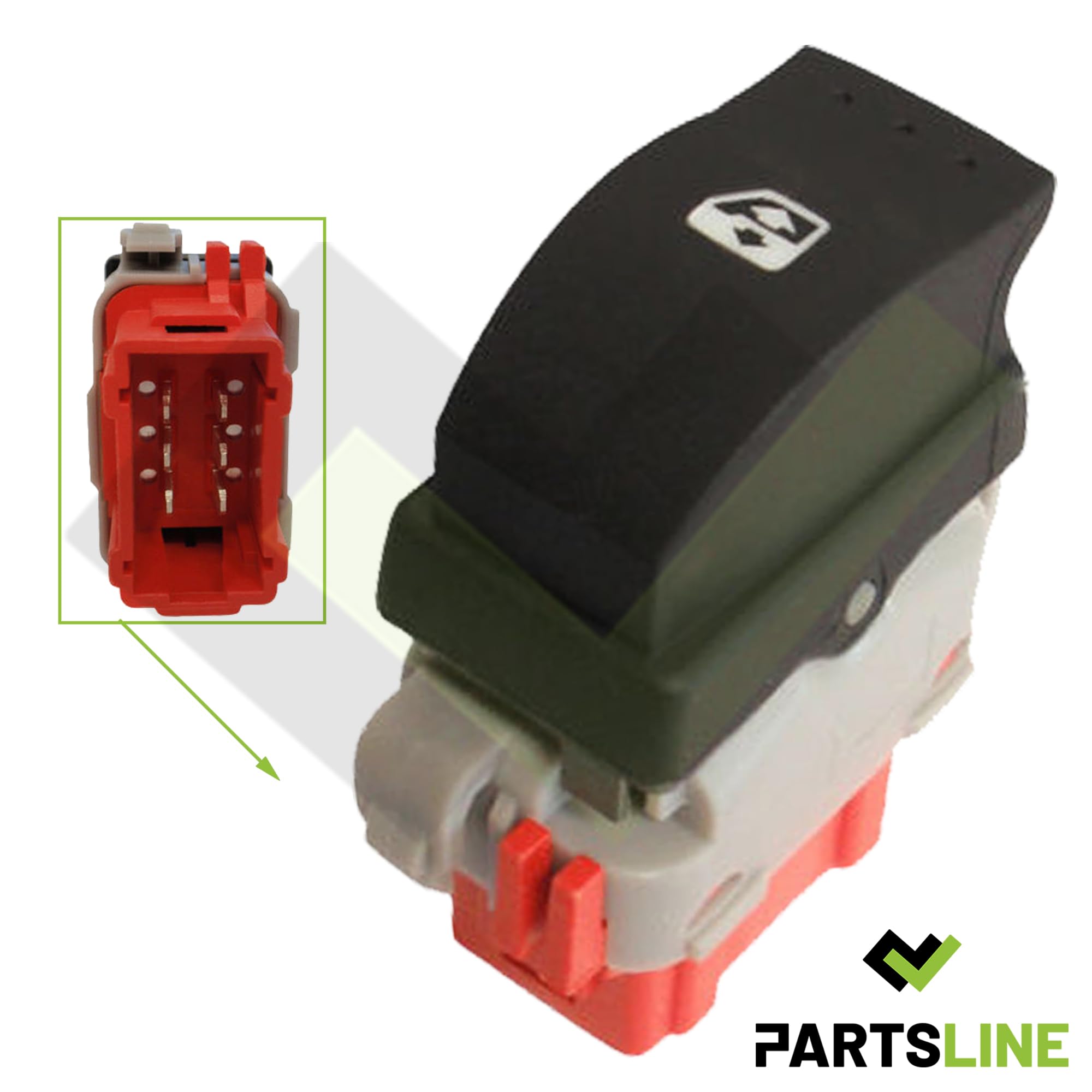 Interrupteur Lève-Vitre Avant Droit Passager Pour Master II Interstar Movano A – Bouton Commande Vitre Électrique Réf. OE 8200199518