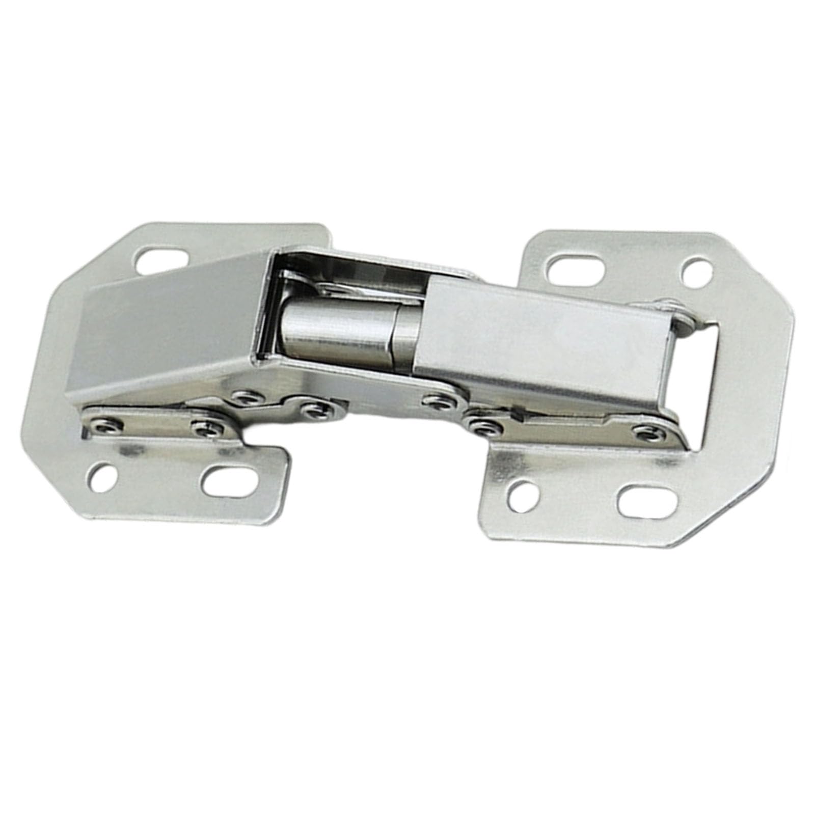 2 Tool-Free Bearing Fastener Set, Quiet Shut Screw-on Hardware for Closet Cabinet Boards Child Safe Cabinet Hinges